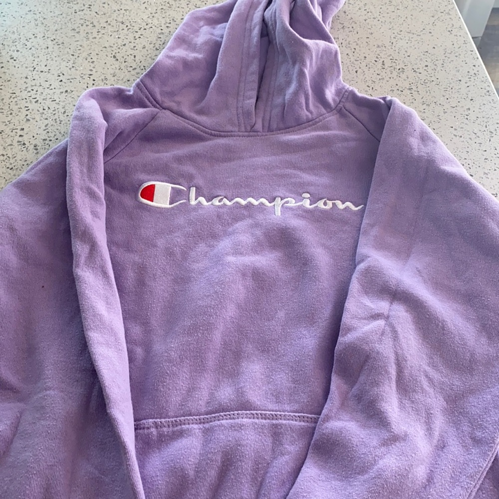 Purple champion hoodie